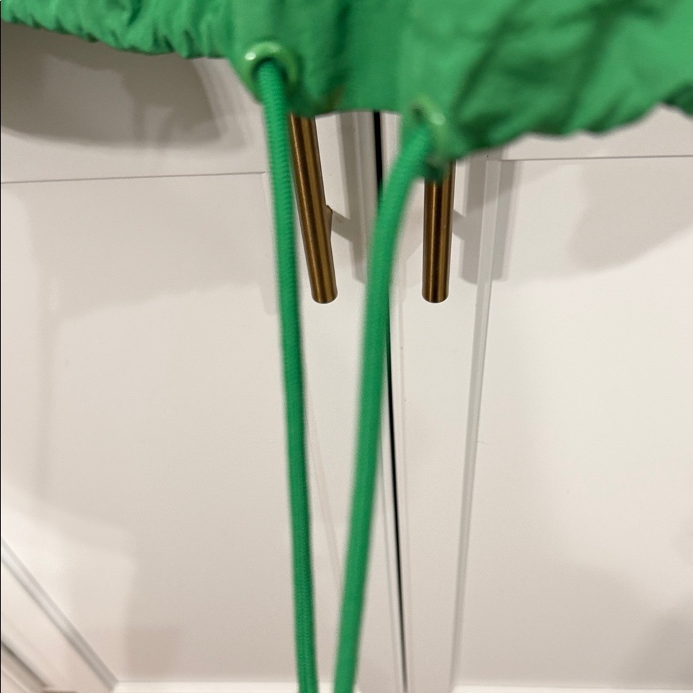 DVF x Target Green Nylon Half-Zip Windbreaker Jacket XL Lightweight Packable - Picture 4 of 7